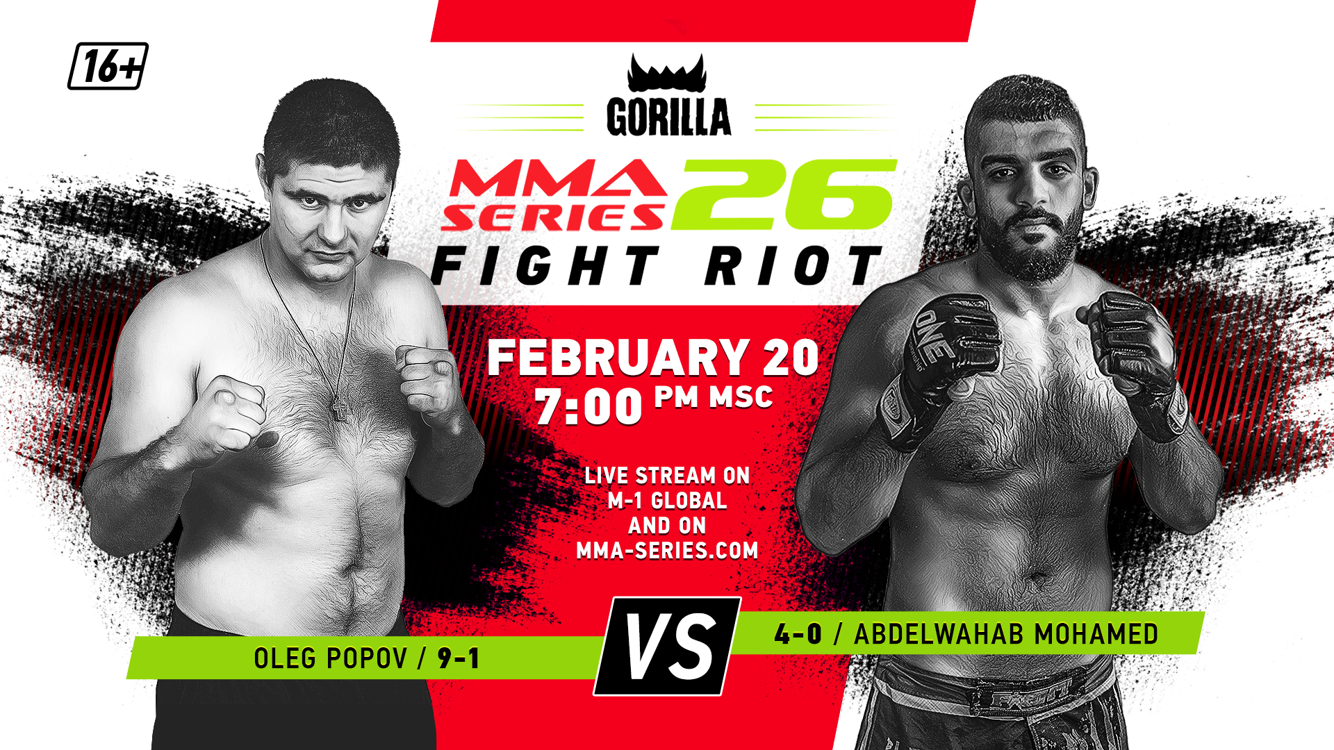GORILLA MMA SERIES CONTINUES TO EXPAND ITS GEOGRAPHY 26th EVENT WILL BE HELD IN VORONEZH MMA Series official website